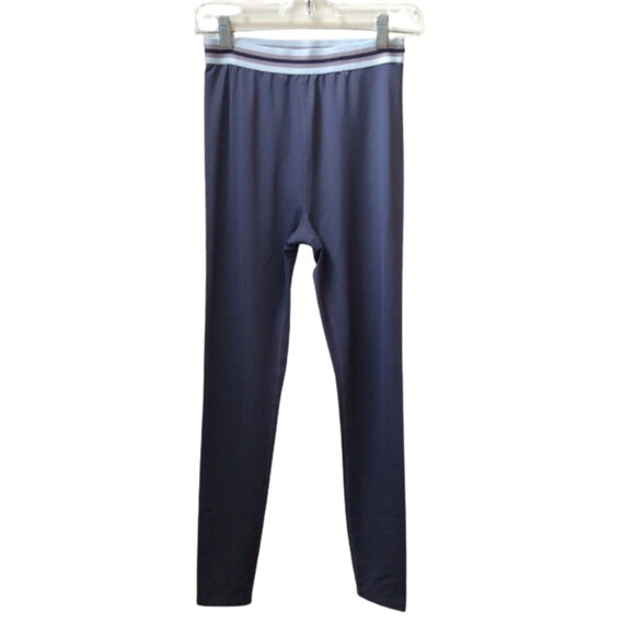BEYOND YOGA SIZE MED HIGH WAISTED LEGGINGS ACTIVEWEAR PULL ON PURPLE GRAY - Picture 1 of 6